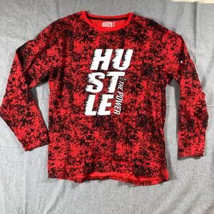 Seven Souls Hustle Shirt Women Large Red Long Sleeve Casual T Shirt Ladies